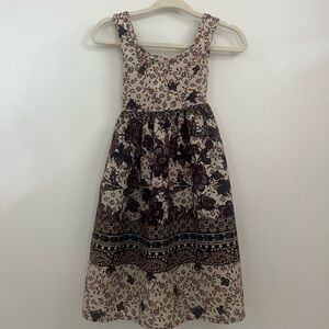 Bonnie Jean toddler girls vintage Floral maxi Dress size 2T no flaws